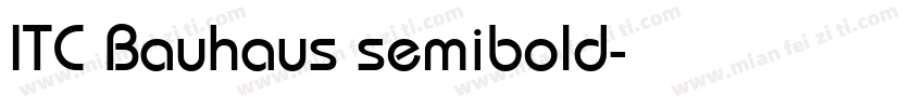 ITC Bauhaus semibold字体转换